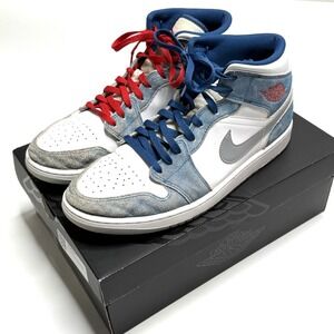 Nike Air Jordan 1 Mid SE Size 12.5 French Blue/Fire Red-White DN3706-401 Sneaker